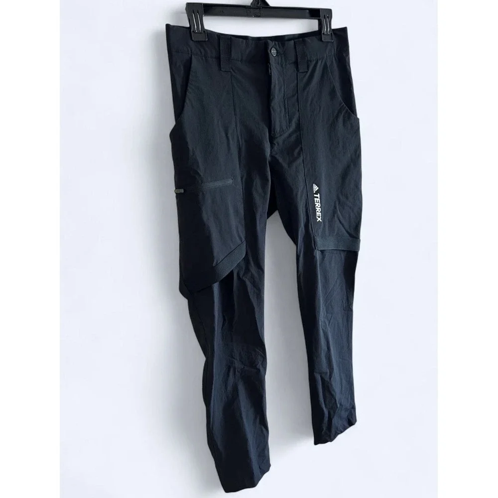 Adidas Terrex Pants Mens L (30x32)  Black Zupahike Utility Cargo Hiking Stretch